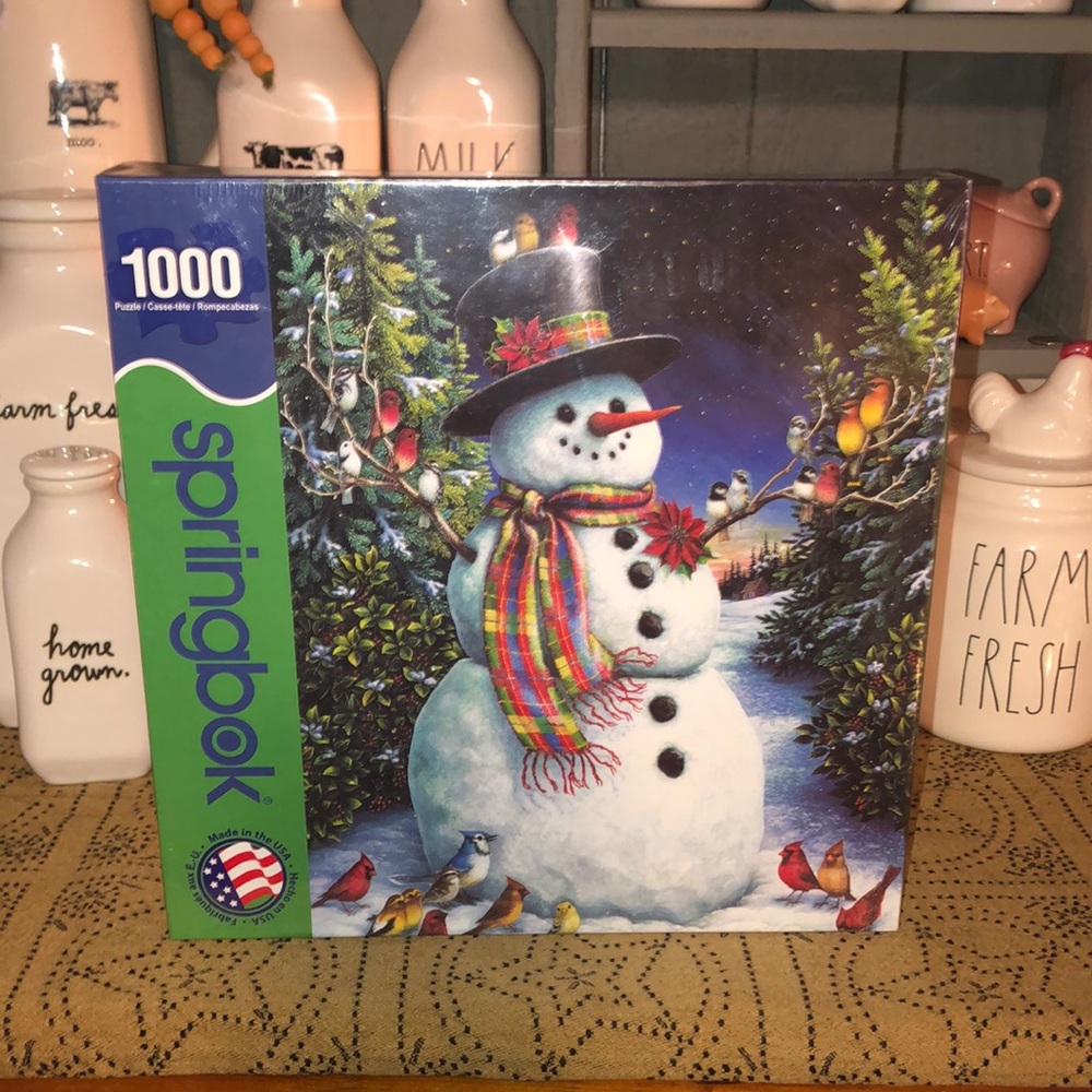 Springbok Feathered Friends 1000 Piece Puzzle Winter Themed (24” x 30”)